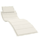 Vidaxx liggestolspude 186x58x4 cm stof, blandet creme