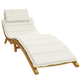 Vidaxx liggestolspude 186x58x4 cm stof, blandet creme