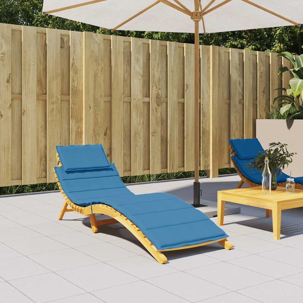 Vidaxx liggestolspude 186x58x4 cm stof, blandet blå