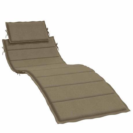 Vidaxx liggestolspude 186x58x3 cm stof meleret taupe