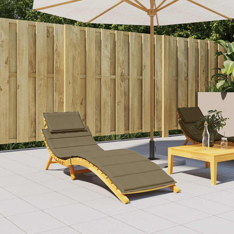 Vidaxx liggestolspude 186x58x3 cm stof meleret taupe
