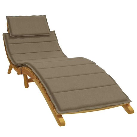 Vidaxx liggestolspude 186x58x3 cm stof meleret taupe