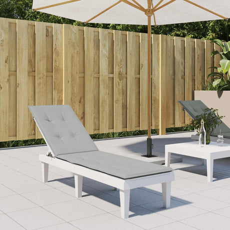 Vidaxx terrassestolehynde (75+105)x50x3 cm stof melange lysegrå