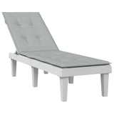 Vidaxx terrassestolehynde (75+105)x50x3 cm stof melange lysegrå