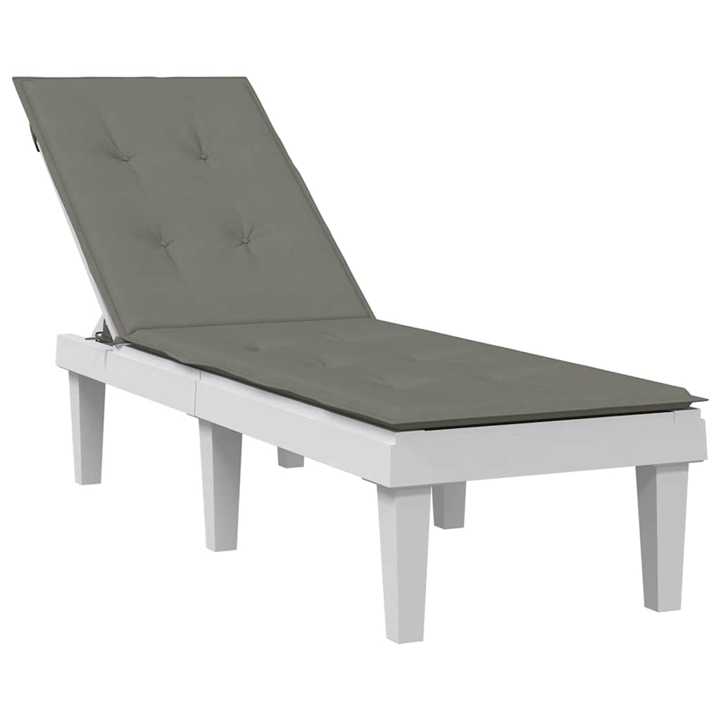 Vidaxx terrassestolehynde (75+105) x 50 x 4 cm stof mørkegrå melange