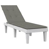Vidaxx terrassestolehynde (75+105) x 50 x 4 cm stof mørkegrå melange