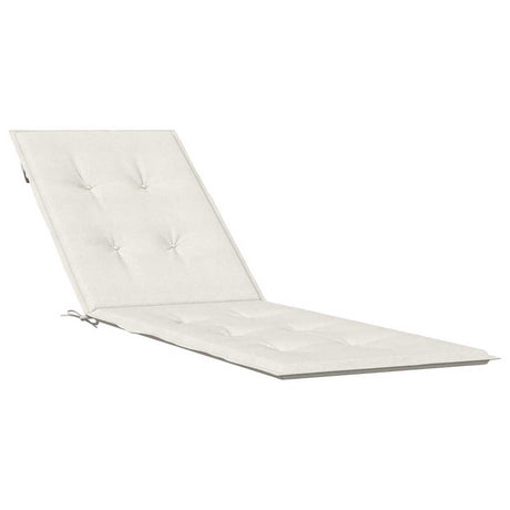 Vidaxx terrassestolehynde (75+105) x 50 x 4 cm stof blandet creme