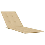 Vidaxx terrassestolehynde (75+105) x 50 x 4 cm stof meleret beige