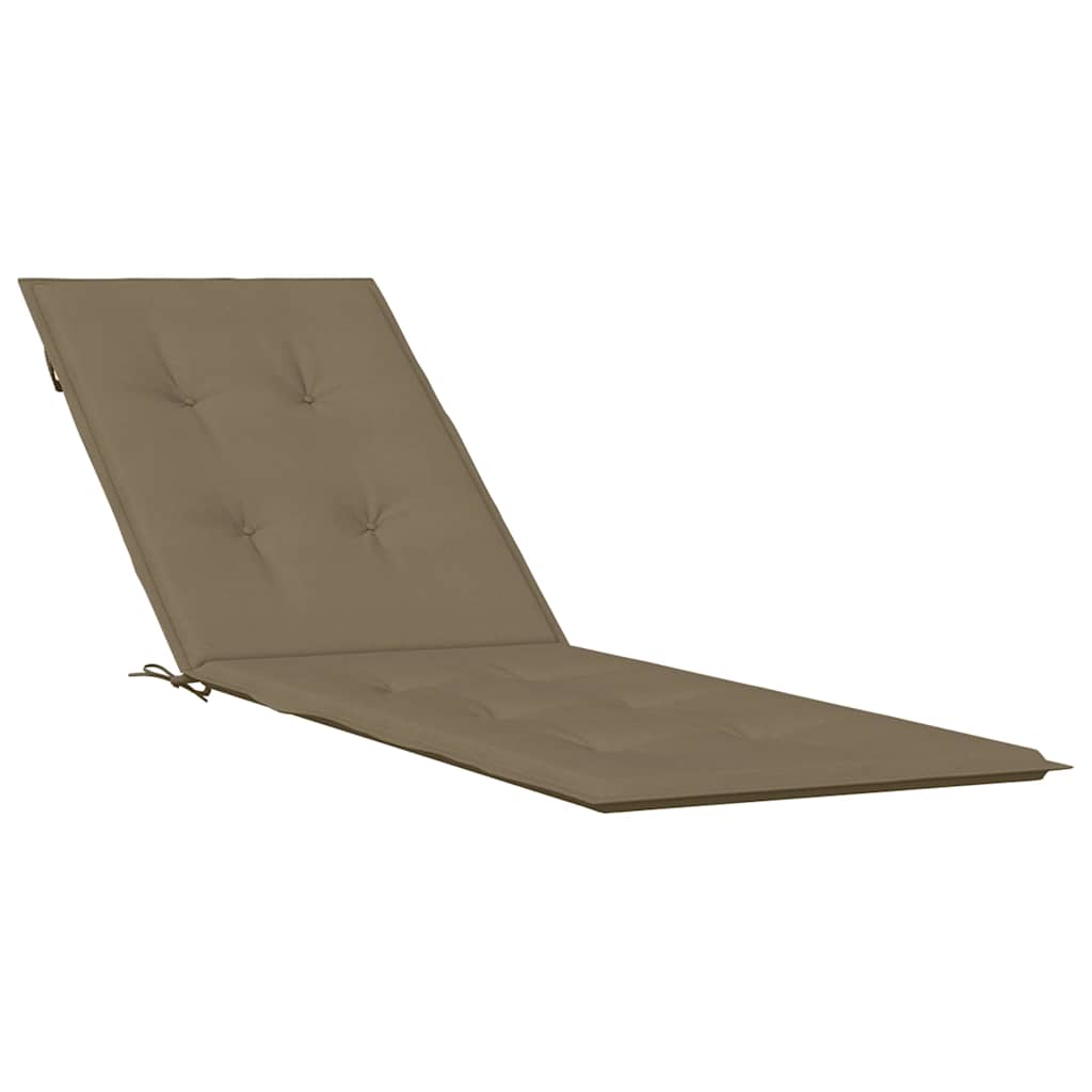 Vidaxx terrassestolehynde (75+105) x 50 x 4 cm stof meleret taupe