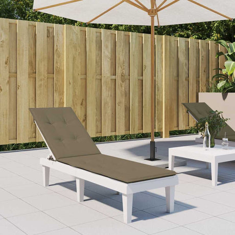 Vidaxx terrassestolehynde (75+105) x 50 x 4 cm stof meleret taupe