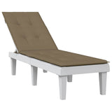Vidaxx terrassestolehynde (75+105) x 50 x 4 cm stof meleret taupe