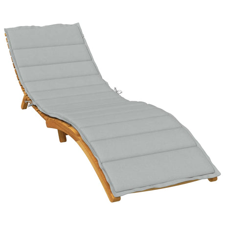 Vidaxx liggestolspude 200x50x4 cm stof, lysegrå meleret