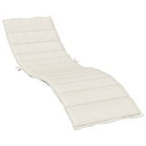 Vidaxx liggestolspude 200x50x4 cm stof, blandet creme