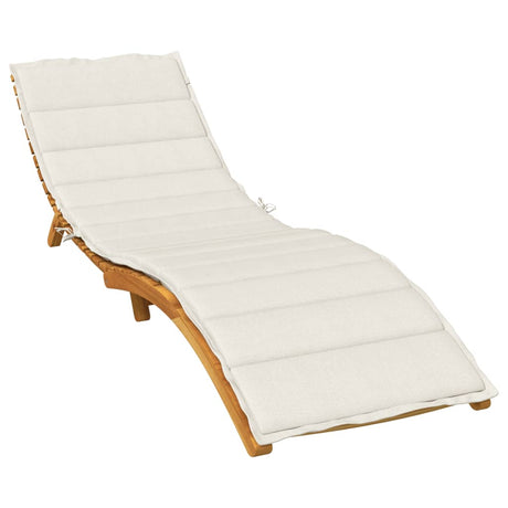 Vidaxx liggestolspude 200x50x4 cm stof, blandet creme