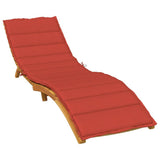 Vidaxx liggestolspude 200x50x4 cm stof, blandet rød
