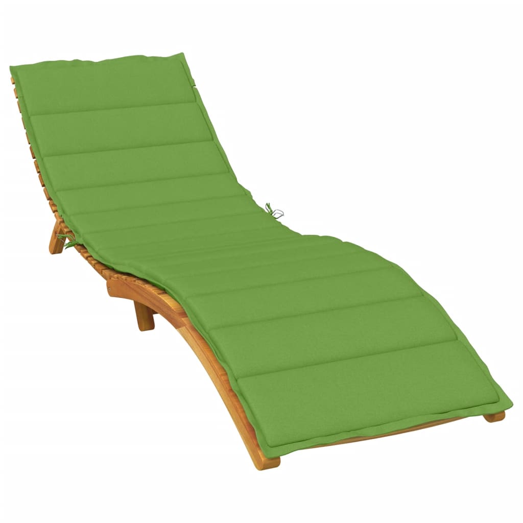 Vidaxx liggestolspude 200x60x4 cm stof blandet grøn