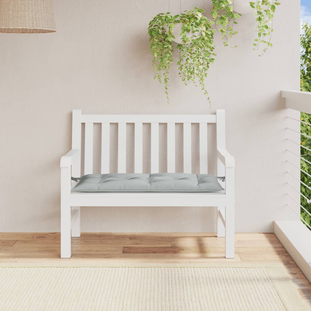 Vidaxx havebænkpude 100x50x7 cm stof blandet lysegrå