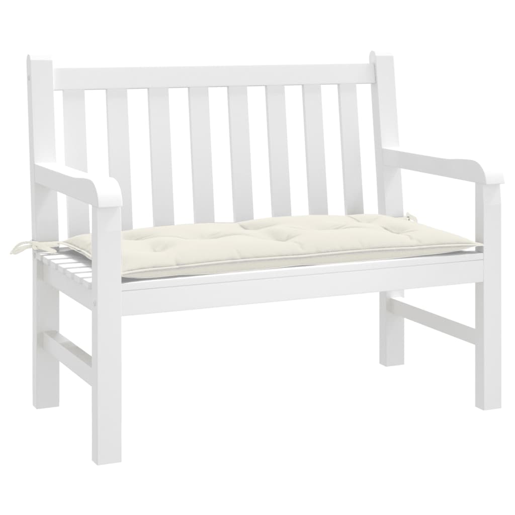 VidaXL havebænkpude 100x50x7 cm stof blandet creme