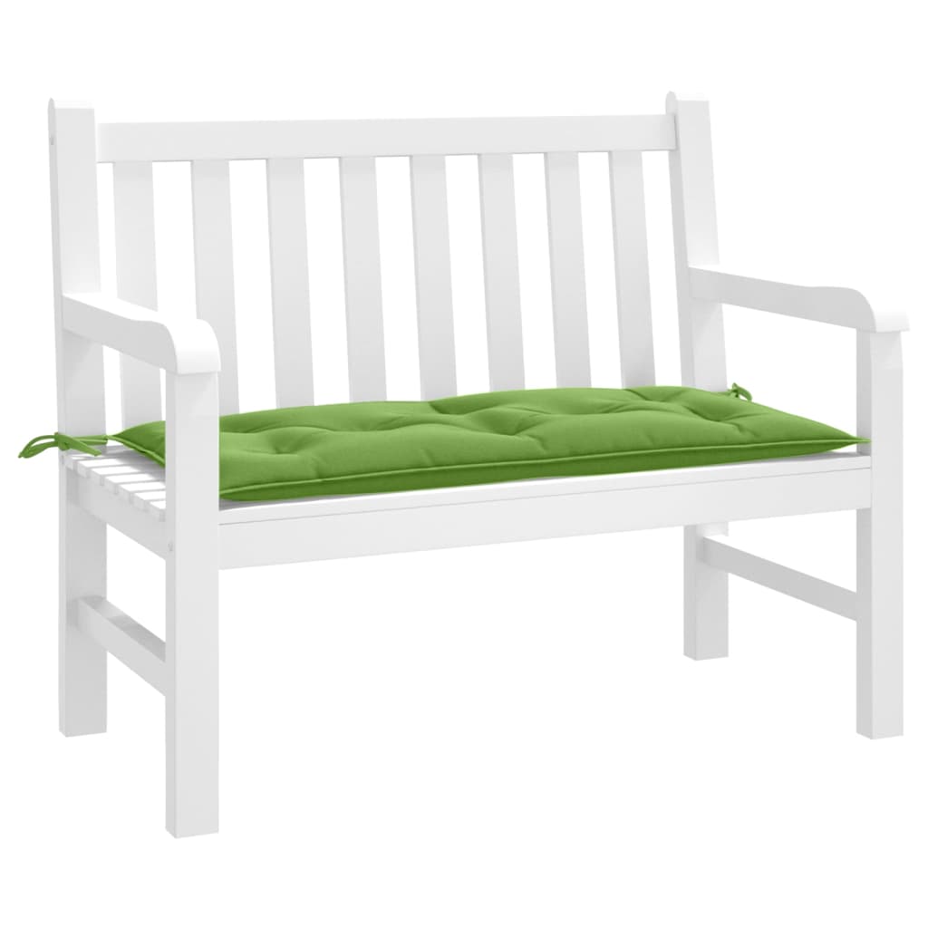 VidaXL havebænkpude 100x50x7 cm stof blandet grønt