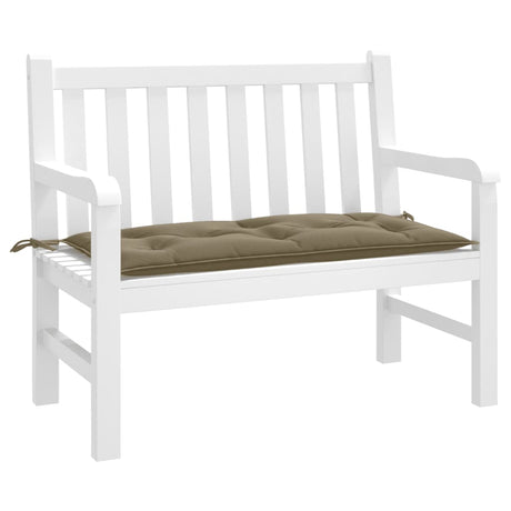 VidaXL havebænkpude 100x50x7 cm stof blandet taupe