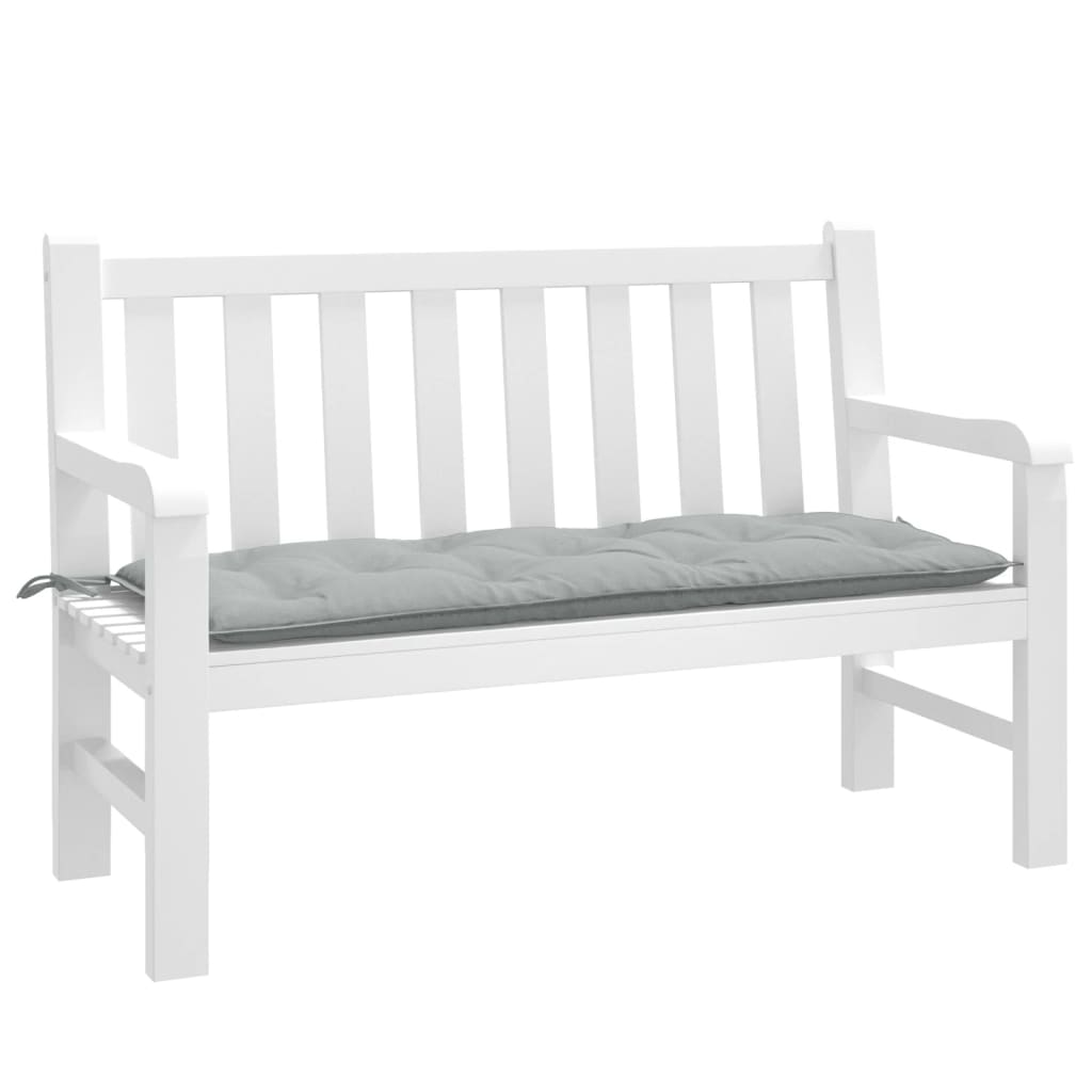 Vidaxx havebænkpude 120x50x7 cm stof blandet lysegrå