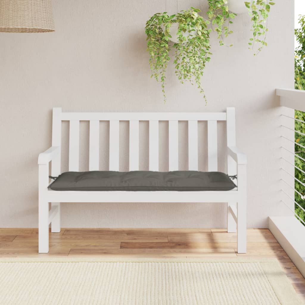 Vidaxx havebænkhynde 120x50x7 cm stof, blandet mørkegrå