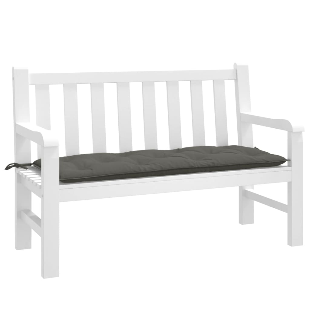 Vidaxx havebænkhynde 120x50x7 cm stof, blandet mørkegrå