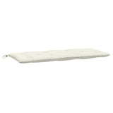 VidaXL havebænkpude 120x50x7 cm stof blandet creme