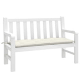 VidaXL havebænkpude 120x50x7 cm stof blandet creme