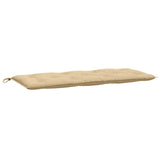 VidaXL havebænkpude 120x50x7 cm stof blandet beige
