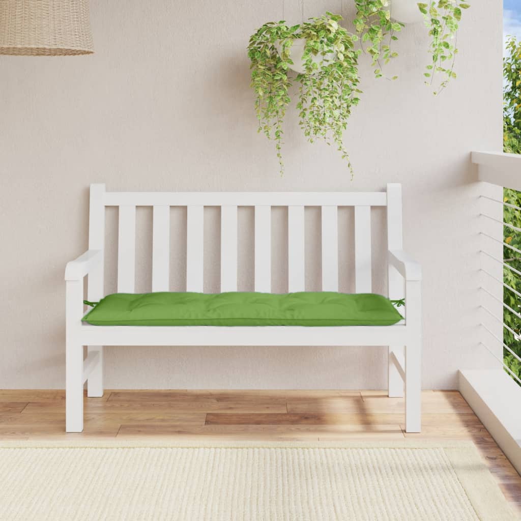 VidaXL havebænkpude 120x50x7 cm stof blandet grøn