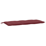 VidaXL havebænkpude 120x50x7 cm stof blandet vinrød