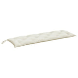 VidaXL havebænkpude 150x50x7 cm stof blandet creme
