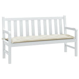 VidaXL havebænkpude 150x50x7 cm stof blandet creme
