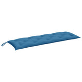 VidaXL havebænkpude 150x50x7 cm stof blandet blå