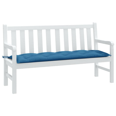 VidaXL havebænkpude 150x50x7 cm stof blandet blå