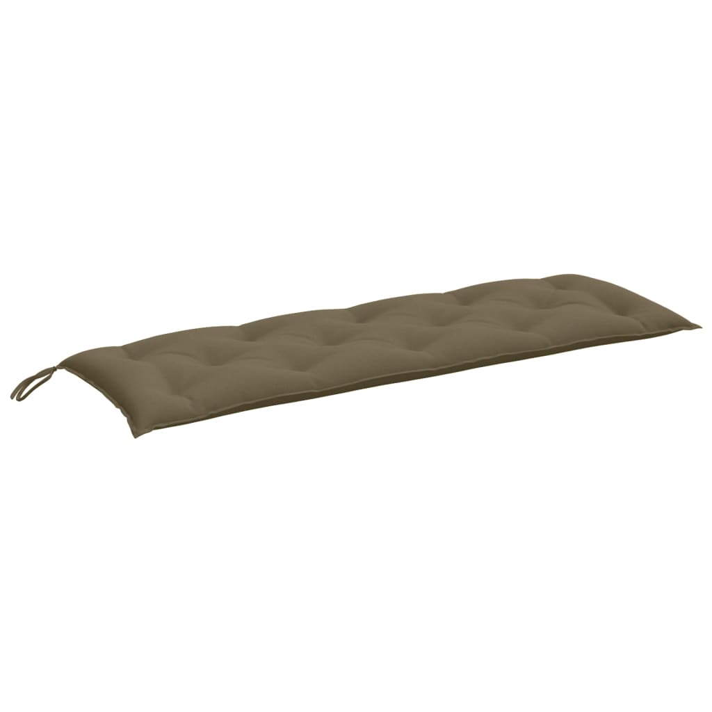VidaXL havebænkpude 150x50x7 cm stof blandet taupe