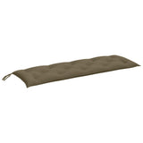 VidaXL havebænkpude 150x50x7 cm stof blandet taupe