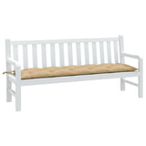 VidaXL havebænkpude 180x50x7 cm stof blandet beige