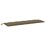 VidaXL havebænkpude 180x50x7 cm stof meleret taupe