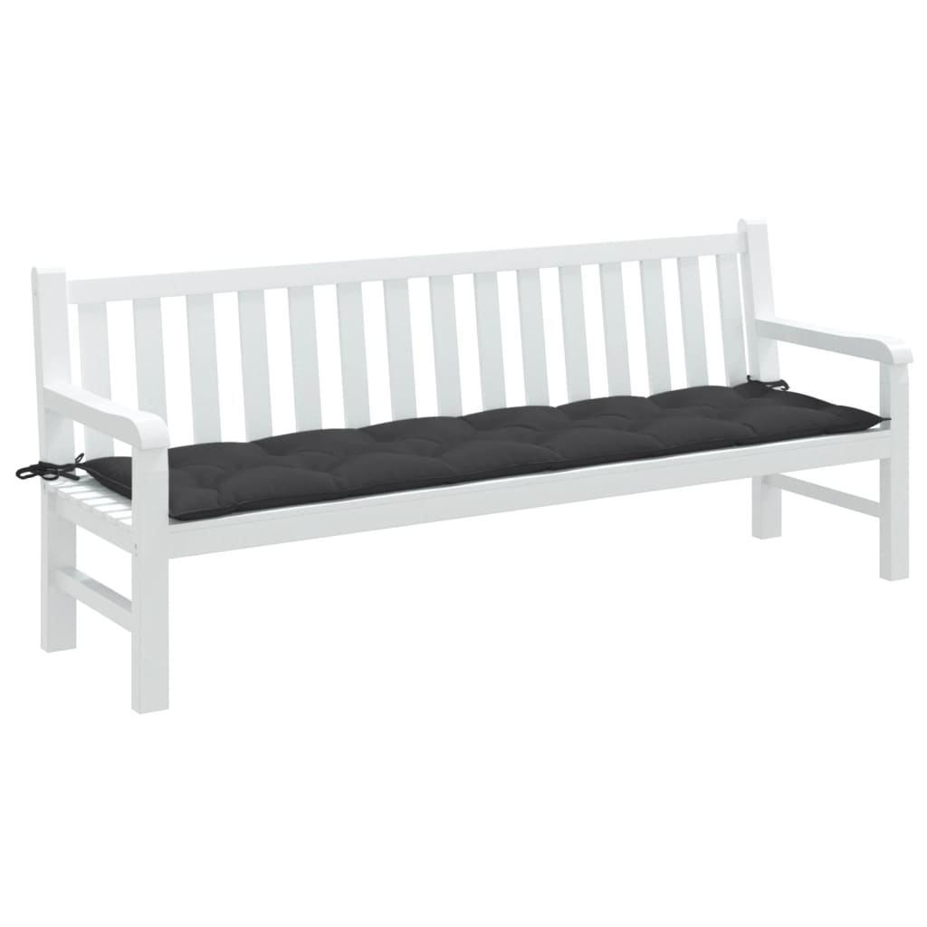 VidaXL havebænkhynde 200x50x7 cm stof, blandet antracit