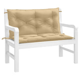 Vidaxx havebænkhynder 2 stk 100x50x7 cm stof blandet beige
