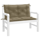Vidaxx havebænkhynder 2 stk 100x50x7 cm stof meleret taupe