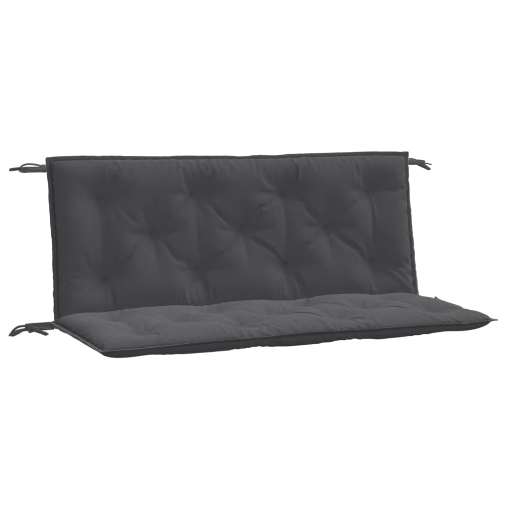 Vidaxx havebænkhynder 2 stk 120x50x7 cm stof blandet antracit