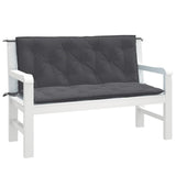 Vidaxx havebænkhynder 2 stk 120x50x7 cm stof blandet antracit