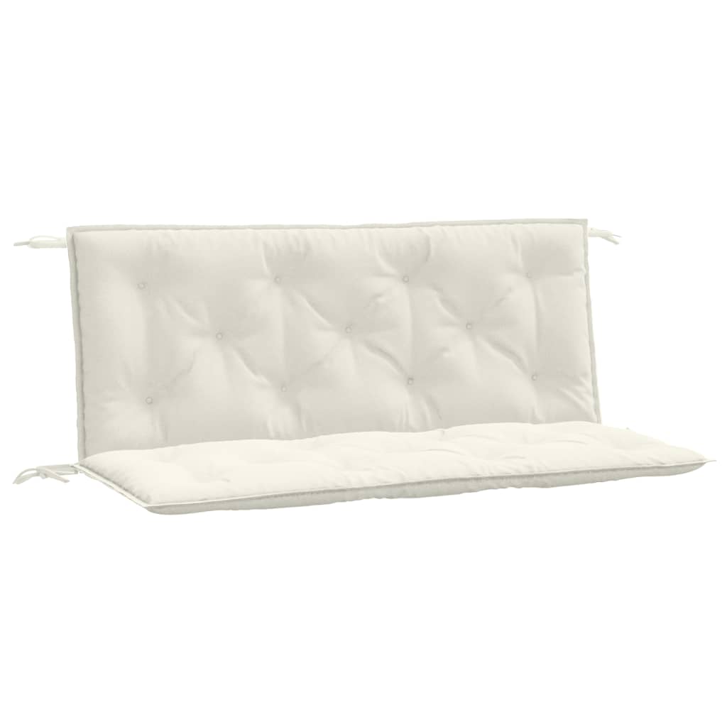 Vidaxx havebænkhynder 2 stk 120x50x7 cm stofblandet creme