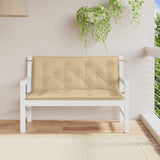 Vidaxx havebænkhynder 2 stk 120x50x7 cm stof blandet beige