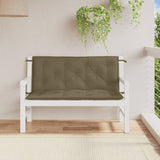 Vidaxx havebænkhynder 2 stk 120x50x7 cm stof meleret taupe