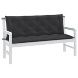Vidaxx havebænkhynder 2 stk 150x50x7 cm stof blandet antracit