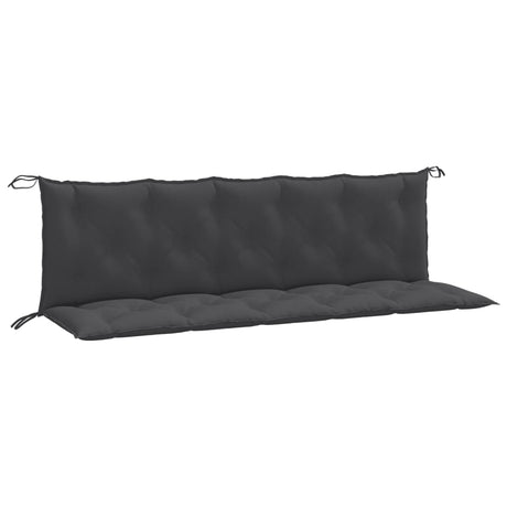 Vidaxx havebænkhynder 2 stk 180x50x7 cm stof blandet antracit